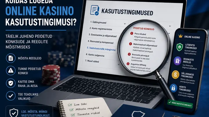 Kuidas lugeda online kasiino kasutustingimusi? Täielik juhend peidetud konksude ja reeglite mõistmiseks