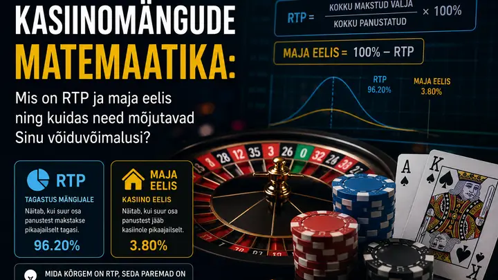Kasiinomängude matemaatika: Mis on RTP ja maja eelis ning kuidas need mõjutavad Sinu võiduvõimalusi?