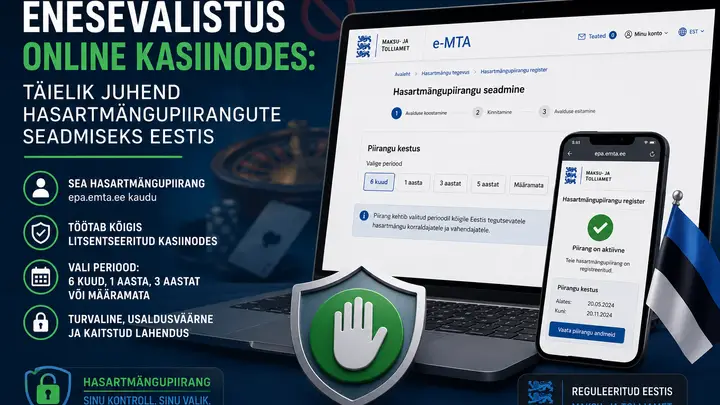 Enesevälistus online kasiinodes: Täielik juhend hasartmängupiirangute seadmiseks Eestis