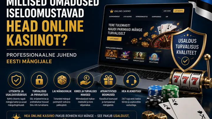 Millised omadused iseloomustavad head online kasiinot? Professionaalne juhend Eesti mängijale