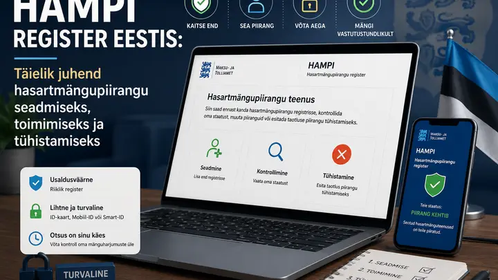 HAMPI register Eestis: Täielik juhend hasartmängupiirangu seadmiseks, toimimiseks ja tühistamiseks