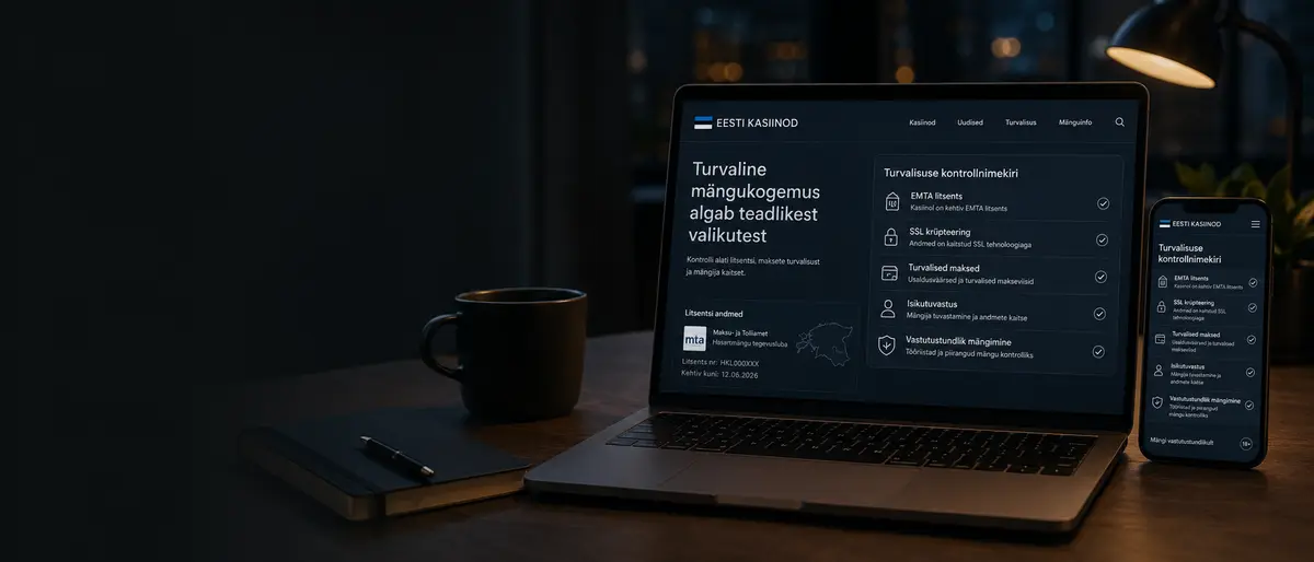 Parimad Eesti online kasiinod ja nende turvalisus: Eksperdi täielik teejuht ja analüüs