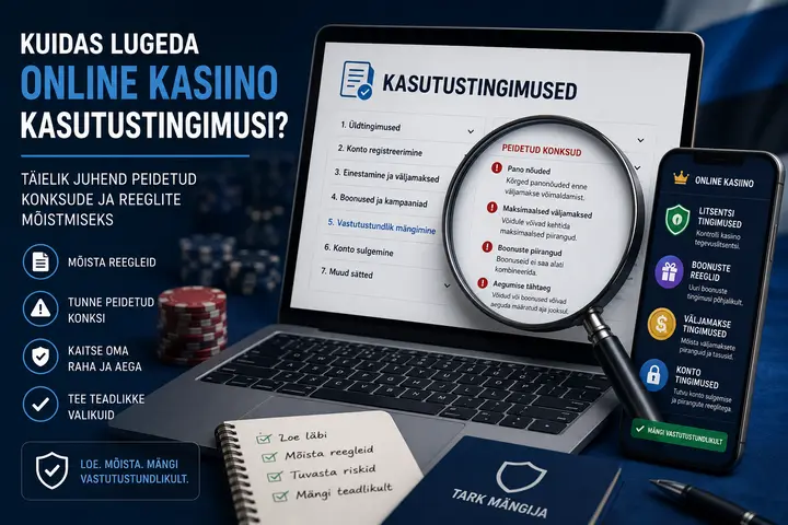 Kuidas lugeda online kasiino kasutustingimusi? Täielik juhend peidetud konksude ja reeglite mõistmiseks