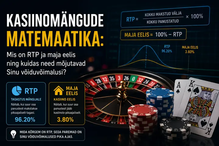 Kasiinomängude matemaatika: Mis on RTP ja maja eelis ning kuidas need mõjutavad Sinu võiduvõimalusi?