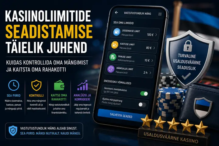 Kasiinolimiitide seadistamise täielik juhend: Kuidas kontrollida oma mängimist ja kaitsta oma rahakotti