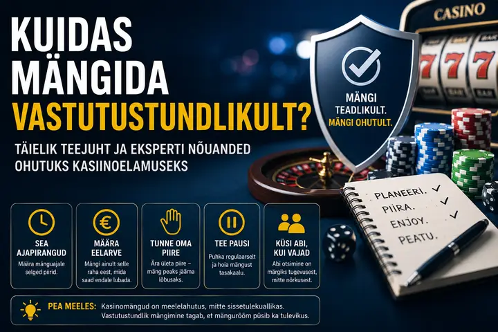 Kuidas mängida vastutustundlikult? Täielik teejuht ja eksperdi nõuanded ohutuks kasiinoelamuseks